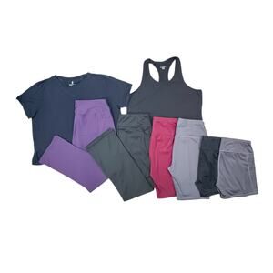 Women’s Plus Size Activewear Bundle 2XL - 8 Pieces - Shorts, Leggings, Tank Top